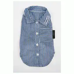Pets Place 51 Degrees North Seersucker Shirt - Shirt - Dark Navy 32 cm aanbieding