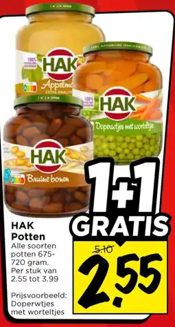 Vomar Voordeelmarkt Alle HAK Potten aanbieding