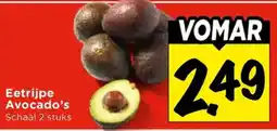 Vomar Voordeelmarkt Avocado's aanbieding