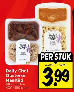 Vomar Voordeelmarkt Alle Daily Chef Oosterse Maaltijd aanbieding