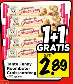 Vomar Voordeelmarkt Tante Fanny Roomboter Croissantdeeg aanbieding