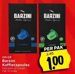 Vomar Voordeelmarkt Barzini Koffiecapsules aanbieding