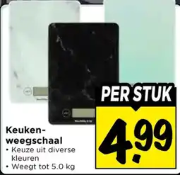 Vomar Voordeelmarkt Keukenweegschaal aanbieding