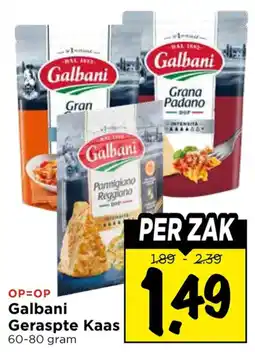 Vomar Voordeelmarkt Galbani Geraspte Kaas aanbieding