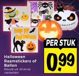 Vomar Voordeelmarkt Halloween Raamstickers of Ballon aanbieding