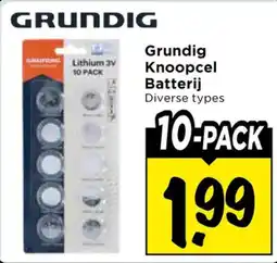 Vomar Voordeelmarkt Grundig Knoopcel Batterij aanbieding
