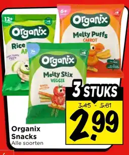Vomar Voordeelmarkt Alle Organix Snacks aanbieding