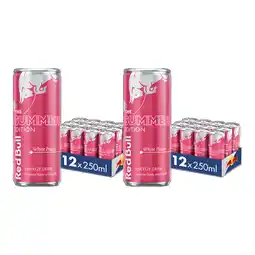 Joybuy Red Bull Summer Edition Witte Perzik Energiedrank - 12*250 ml x2 aanbieding
