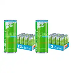 Joybuy Red Bull Green Edition Suikervrije Curuba Vlierbloesem Energiedrank - 12 x 250 ml x2 aanbieding
