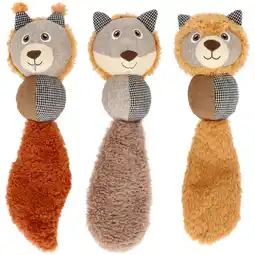 Pets Place Adori Hondenspeelgoed Nibbel - Knuffel - Bruin 36x10x9 cm aanbieding