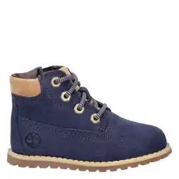 Wehkamp Timberland Pokey Pine suede enkelboots donkerblauw aanbieding