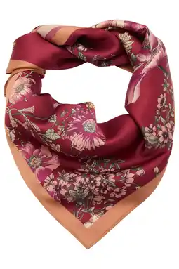 Wehkamp Mango sjaal met bloemenprint rood aanbieding