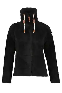 Wehkamp Icepeak Colony rechtvallend teddy outdoorvest - zwart aanbieding