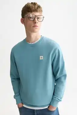 Wehkamp Scotch & Soda katoenen regular fit trui - blauw aanbieding