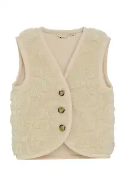 Wehkamp Daily7 teddy gilet ecru aanbieding