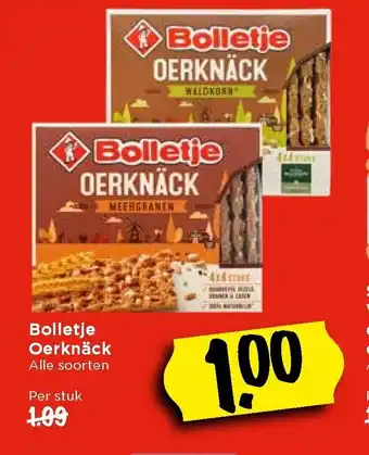 Vomar Voordeelmarkt Bolletje Oerknack alle soorten per stuk aanbieding