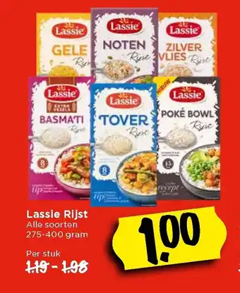 Vomar Voordeelmarkt Lassie Rijst alle soorten 275-400 gram per stuk aanbieding