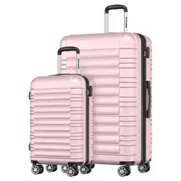 ANWB Trvlmore Kofferset 2 Delig 38L Roze aanbieding