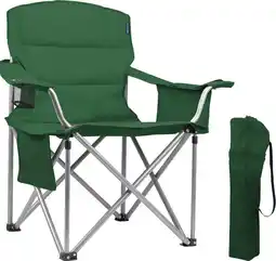 ANWB Trvlmore Campingstoel XXL Opvouwbaar 150KG Vouwstoel Groen aanbieding