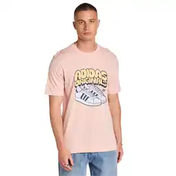 Foot Locker Adidas Graphics T-shirts Heren - Roze - Maat XS aanbieding