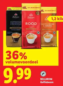 Lidl Bellarom Koffiebonen aanbieding