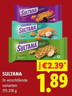 Lidl Sultana fruitbiscuit aanbieding