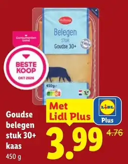 Lidl Milbona Goudse belegen stuk aanbieding