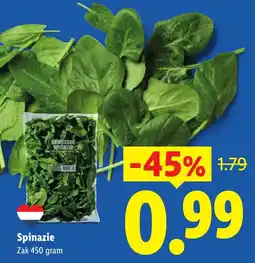 Lidl Spinazie aanbieding