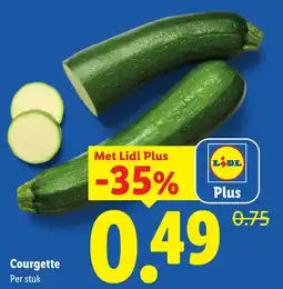 Lidl Courgette aanbieding
