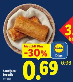 Lidl Saucijzenbroodje aanbieding