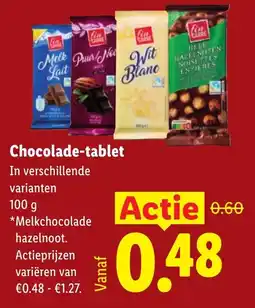 Lidl Fin Carré Chocolade-tablet aanbieding