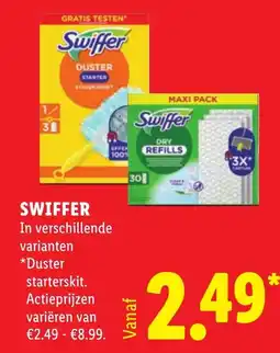 Lidl Swiffer duster starterkit aanbieding