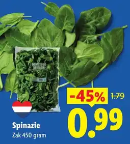 Lidl Spinazie aanbieding