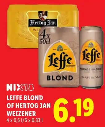 Leffe Blond of Hertog Jan Weizener