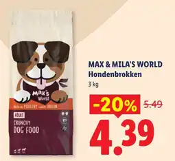 Lidl Max & Mila's World Hondenbrokken aanbieding