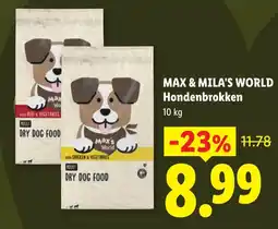 Lidl Max & Mila's World Hondenbrokken aanbieding