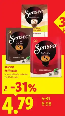 Lidl Senseo Koffiepads aanbieding