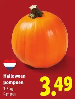 Lidl Halloween pompoen aanbieding