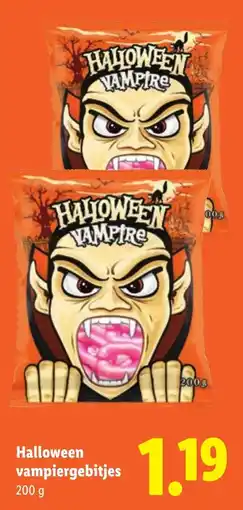 Lidl Halloween vampiergebitjes aanbieding
