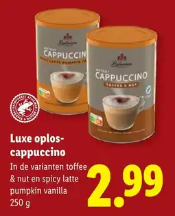 Lidl Bellarem Luxe oplos-cappuccino aanbieding