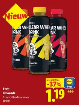 Lidl Sportyfeel Clear Whey Drink aanbieding