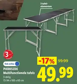 Lidl Parkside Multifunctionele tafels aanbieding