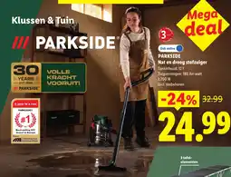 Lidl Parkside nat en droog stofzuiger aanbieding