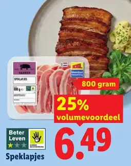 Lidl Speklapjes aanbieding