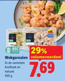 Lidl Wokgarnalen aanbieding