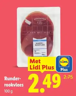 Lidl Zwagerman Runder-rookvlees aanbieding
