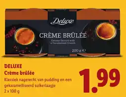 Lidl Deluxe Crème brûlée aanbieding
