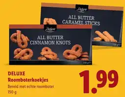 Lidl Deluxe Roomboterkoekjes aanbieding