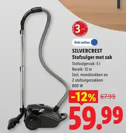 Lidl Silvercrest Stofzuiger met zak aanbieding