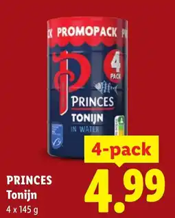 Lidl Princes Tonijn aanbieding